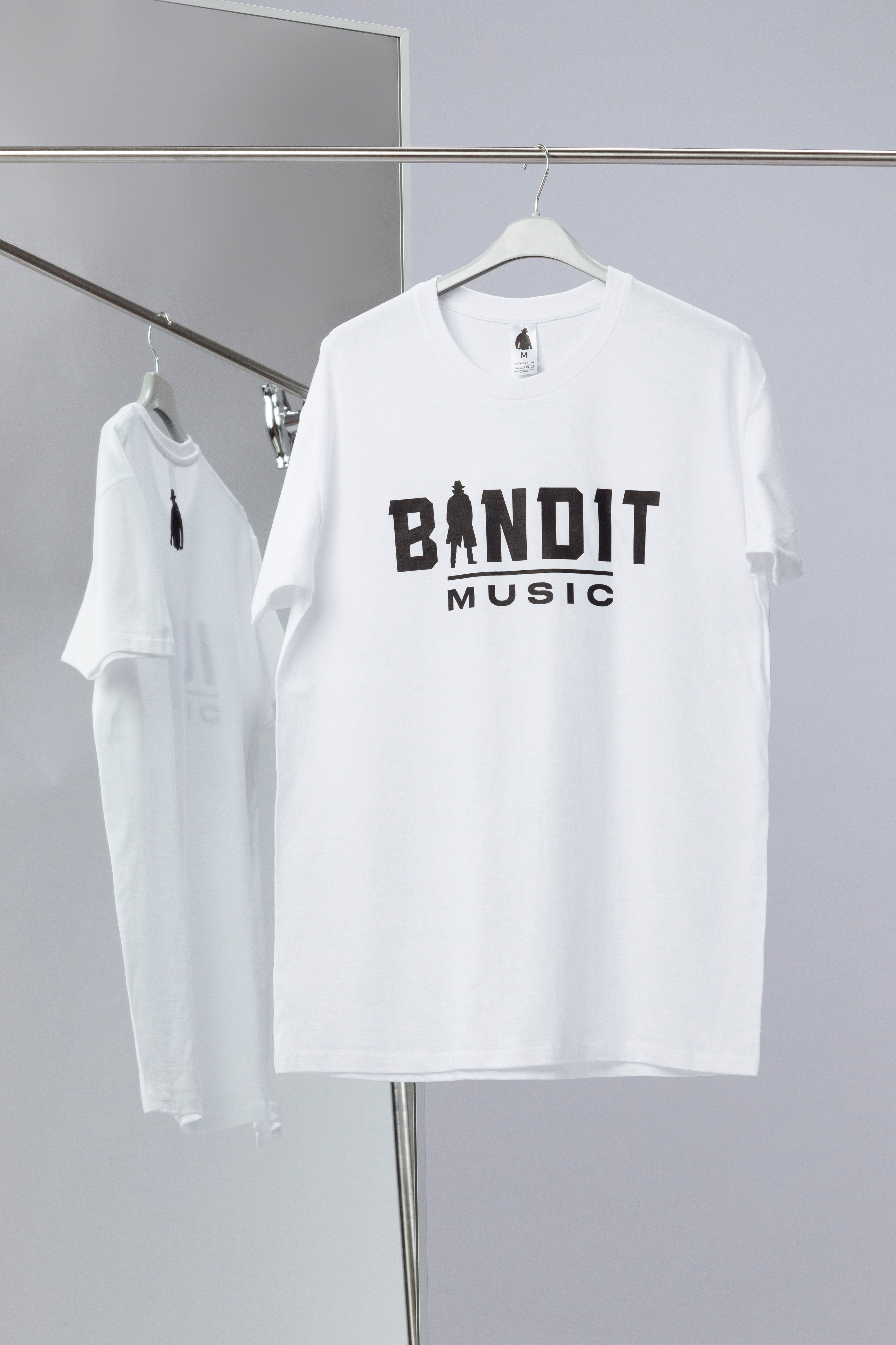 Tricou "Bandit Music" White - Bandit Music